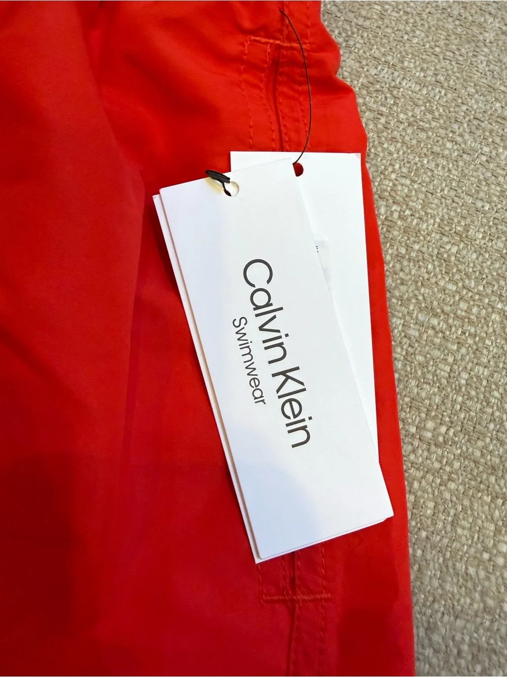Calvin Klein Men’s Red Swim Shorts